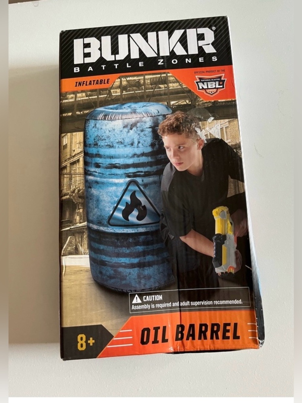 New Bunkr Battle Zones Oil Barrel Inflatable Bunker National Blaster League Toy